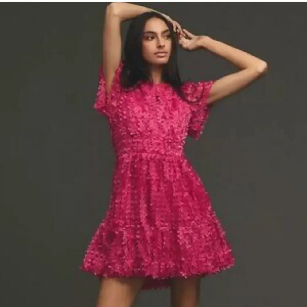 The Somerset Mini Dress: Floral Appliqué Edition AA2
